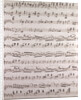 Handwritten sheet music by Anonymous