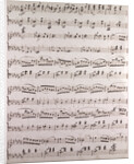 Handwritten sheet music by Anonymous