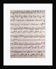 Handwritten sheet music by Anonymous