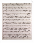 Handwritten sheet music by Anonymous