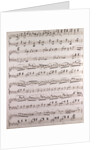 Handwritten sheet music by Anonymous