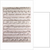 Handwritten sheet music by Anonymous