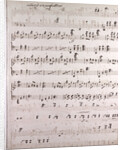 Handwritten sheet music by Anonymous