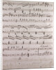Handwritten sheet music by Anonymous