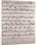 Handwritten sheet music by Anonymous