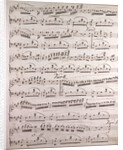 Handwritten sheet music by Anonymous