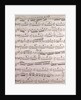 Handwritten sheet music by Anonymous