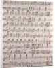 Handwritten sheet music by Anonymous