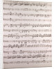 Handwritten sheet music by Anonymous
