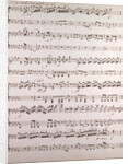 Handwritten sheet music by Anonymous