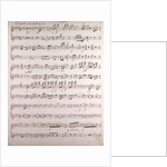 Handwritten sheet music, andante con moto by Anonymous