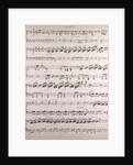 Handwritten sheet music, secondo by Anonymous