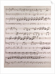 Handwritten sheet music, secondo by Anonymous