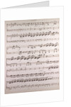Handwritten sheet music, secondo by Anonymous