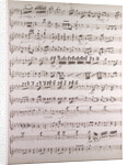 Handwritten sheet music by Anonymous