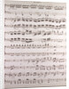 Handwritten sheet music, secondo by Anonymous