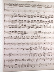 Handwritten sheet music, secondo by Anonymous