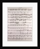 Handwritten sheet music, secondo by Anonymous