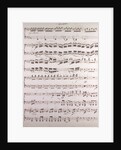 Handwritten sheet music, secondo by Anonymous