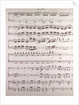 Handwritten sheet music, secondo by Anonymous