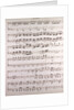 Handwritten sheet music, secondo by Anonymous