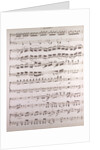 Handwritten sheet music, secondo by Anonymous