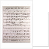 Handwritten sheet music, secondo by Anonymous