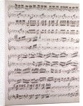 Handwritten sheet music, primo by Anonymous