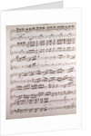 Handwritten sheet music, primo by Anonymous