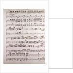 Handwritten sheet music, primo by Anonymous