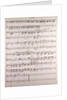 Handwritten sheet music, secondo, tempo by Anonymous