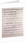 Handwritten sheet music, secondo, tempo by Anonymous