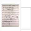Handwritten sheet music, secondo, tempo by Anonymous