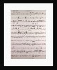 Handwritten sheet music, ouverture poco andante, secondo by Anonymous
