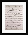 Handwritten sheet music, ouverture poco andante, secondo by Anonymous