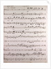 Handwritten sheet music, ouverture poco andante, secondo by Anonymous