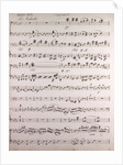 Handwritten sheet music, ouverture poco andante, secondo by Anonymous