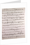 Handwritten sheet music, ouverture poco andante, secondo by Anonymous