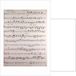 Handwritten sheet music, ouverture poco andante, secondo by Anonymous