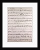 Handwritten sheet music, ouverture poco andante, primo by Anonymous