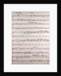 Handwritten sheet music, ouverture poco andante, primo by Anonymous