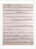 Handwritten sheet music, ouverture poco andante, primo by Anonymous