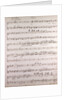 Handwritten sheet music, ouverture poco andante, primo by Anonymous
