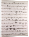 Handwritten sheet music by Anonymous