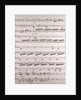 Handwritten sheet music by Anonymous