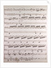 Handwritten sheet music by Anonymous
