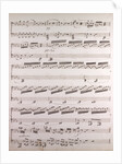 Handwritten sheet music by Anonymous