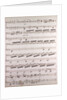 Handwritten sheet music by Anonymous