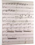 Handwritten sheet music by Anonymous