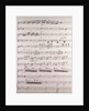 Handwritten sheet music by Anonymous